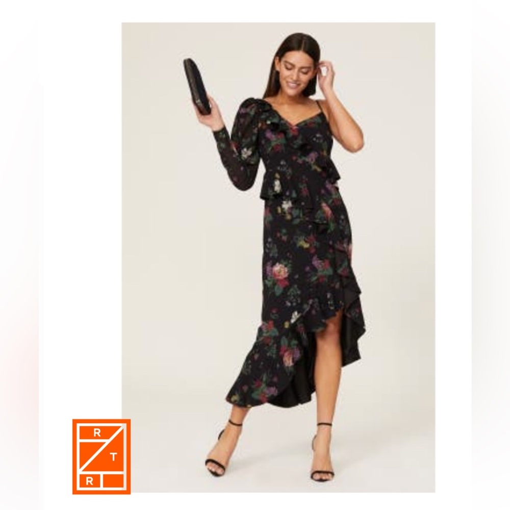 AMUR
Size 2 Pasqualena one shoulder dress

Purchased off of Rent the Runway